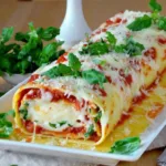 Three-Cheese Sausage Lasagna Roll-Ups